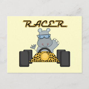 Racing Hippo T-shirts and Gifts Postcard