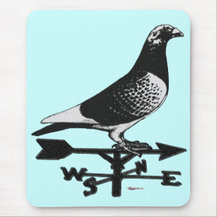 Racing Homer: Weathervane Homer Mouse Mat