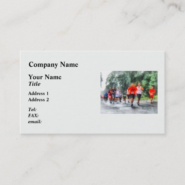 Racing in the Rain Business Card (Front)