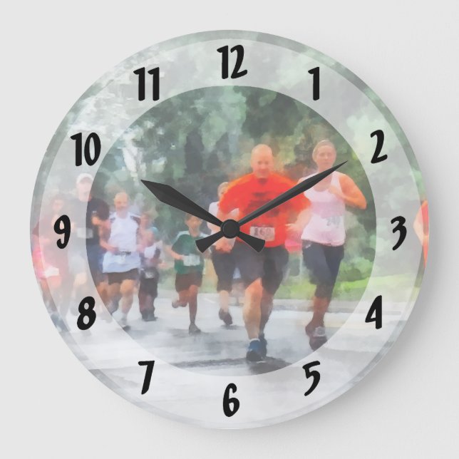 Racing in the Rain Large Clock (Front)