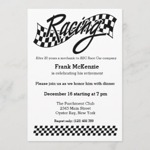 Racing Invitation