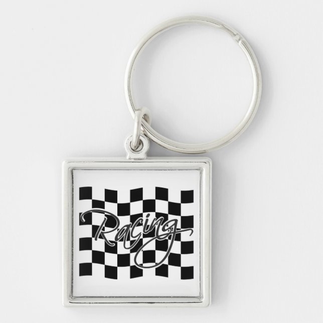 Racing key chain, customise ring (Front)