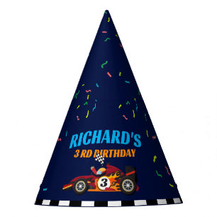 Racing Kid's Birthday Race Car Theme Party Hat