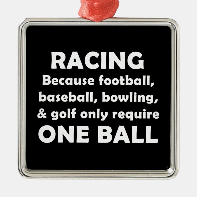 Racing Metal Tree Decoration (Front)