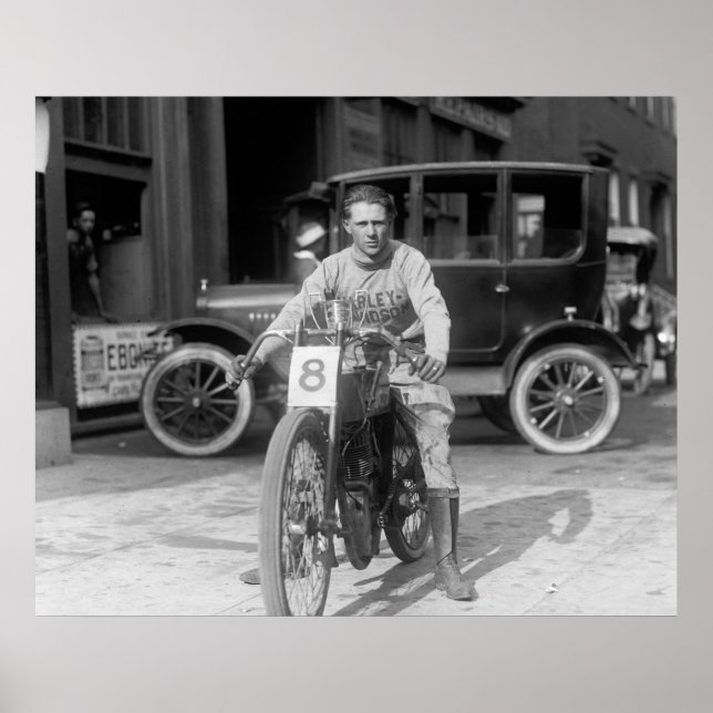 Racing Motorcycle, 1922 Poster (Front)