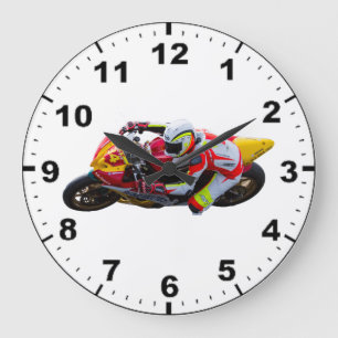 Racing motorcycle clocks