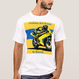 Racing Motorcycle Rider in Action T-Shirt