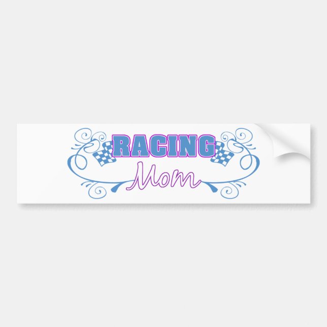 Racing Mum Bumper Sticker (Front)