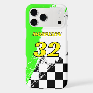 Racing Name Number Bright Green Black and Yellow