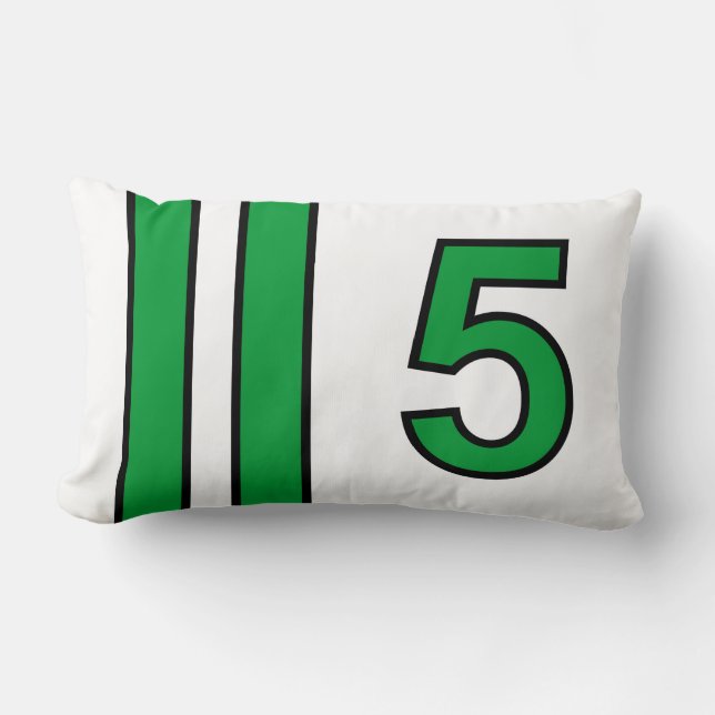 Racing Number 5 Lumbar Cushion (Front)