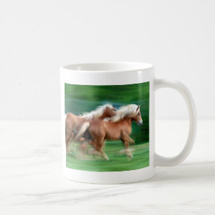 Racing Palomino Horses Ceramic Mug