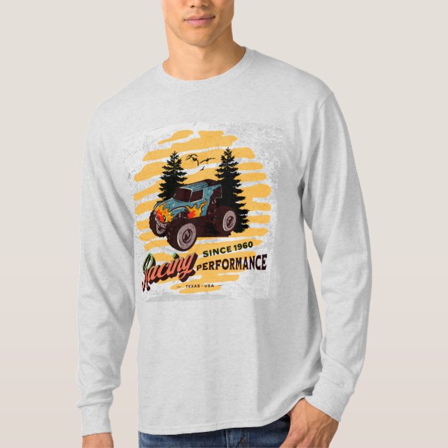 Racing performance since 1960 for him light grey   T-Shirt (Front)