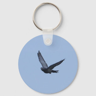 Racing Pigeon Coming Home Keychain