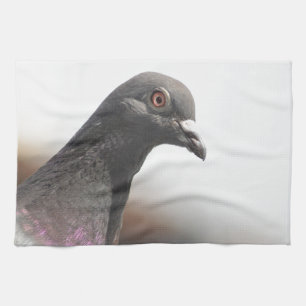 Racing pigeon tea towel