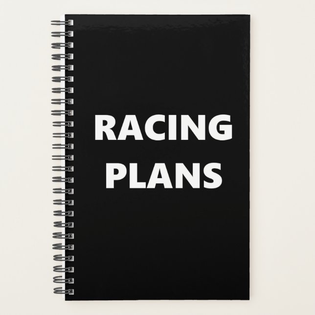 Racing Planner Sports Theme Racing Plans (Front)