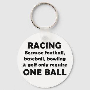 Racing requires balls key ring