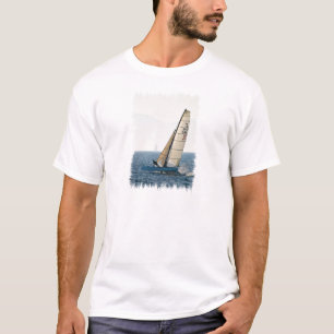 Racing Sailboat Men's T-Shirt