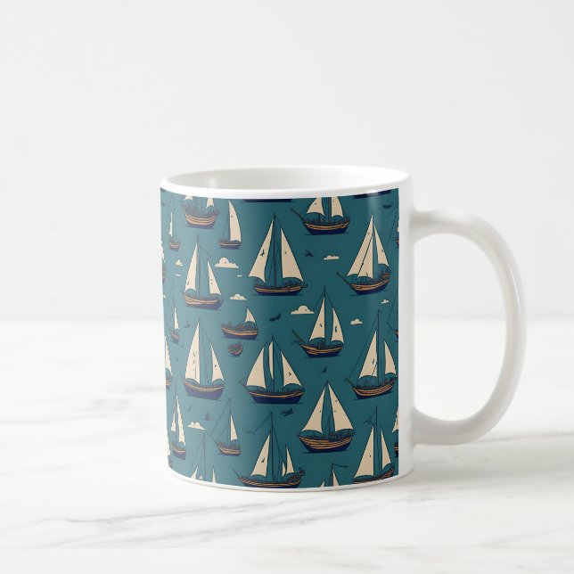 Racing Sailboat Mug (Right)