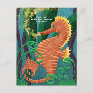 Racing Seahorse Postcard 10-Pack