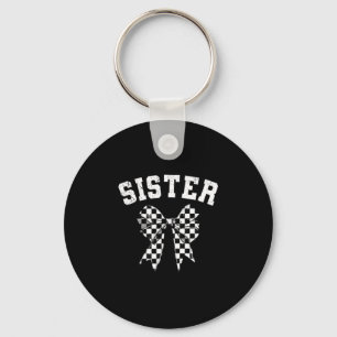 Racing Sister Of The First Birthday Boy Race Car F Key Ring