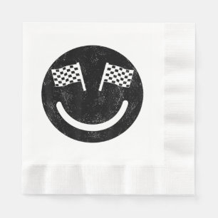 Racing smile for Race Car Parties Napkin