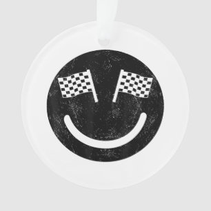 Racing smile for Race Car Parties Ornament