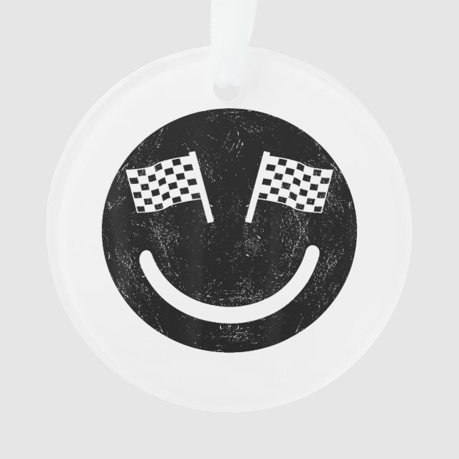 Racing smile for Race Car Parties  Ornament (Front)