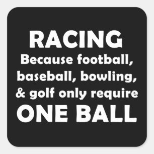 Racing Square Sticker