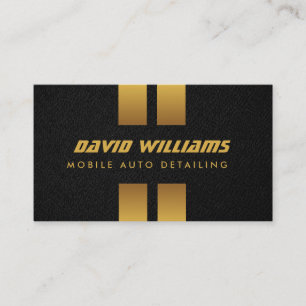RACING STRIPES BLACK Auto Detailing, Repair  Business Card