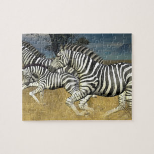 "Racing Stripes" Zebra Jigsaw Puzzle