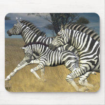 Racing Stripes - Zebra Mouse Pad