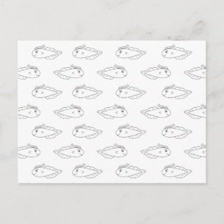 Racing Tadpole Pattern Postcard