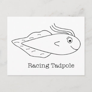 Racing Tadpole Postcard