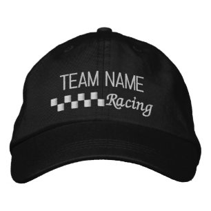 Racing Team Check Embroidered Hat
