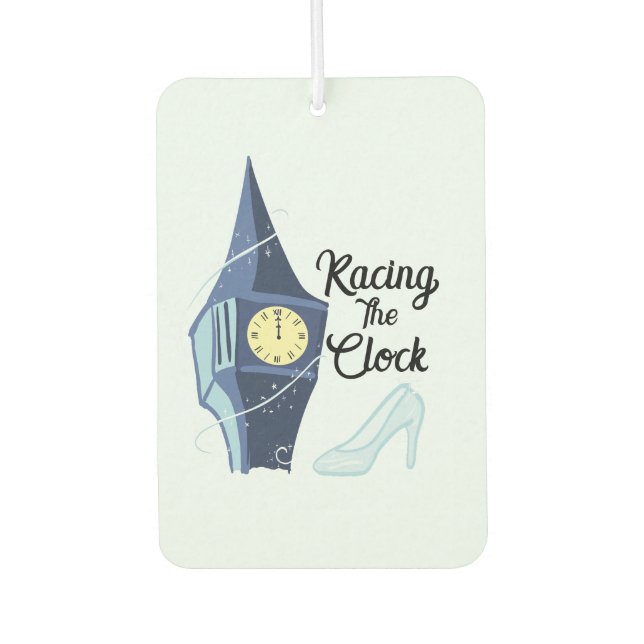 Racing the Clock  Car Air Freshener (Front)
