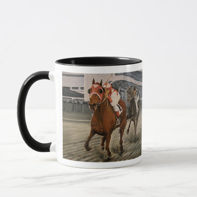 Racing Thoroughbred is the Winning Horse Mug (Left)