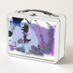 Racing To Scoot - Stunt Scooter Metal Lunch Box