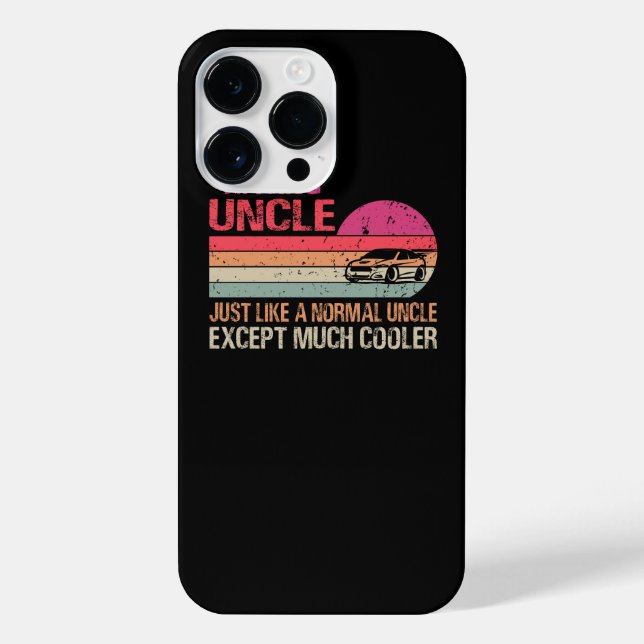 Racing Uncle Like A Normal Uncle Except Much Coole iPhone Case (Back)