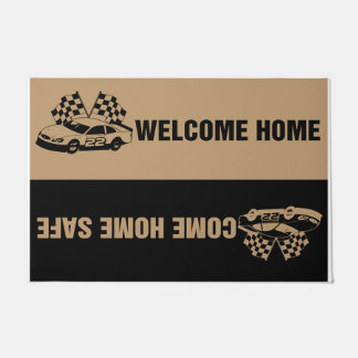 Racing Welcome Mat. Racing Doormat