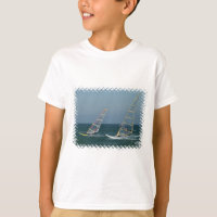 Racing Windsurfers Kid's T-Shirt