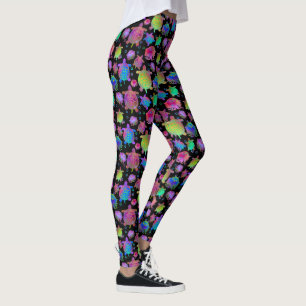 Racing with Turtles in the Pitch of Night Leggings