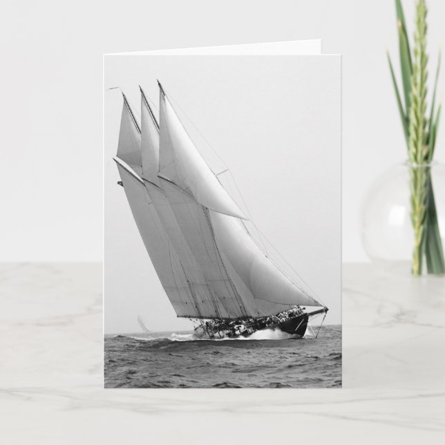 Racing Yacht Atlantic, 1904 Card (Front)