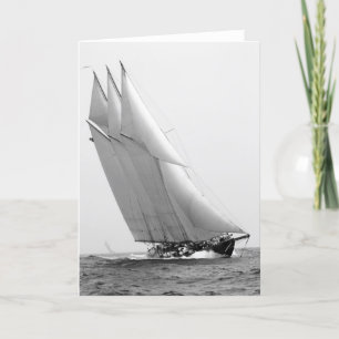 Racing Yacht Atlantic, 1904 Card