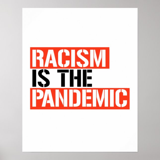 Racism is the Pandemic Poster (Front)