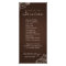 Rack Card Floral Linen Salon Spa Beige Brown