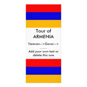 Rack Card with Flag of Armenia