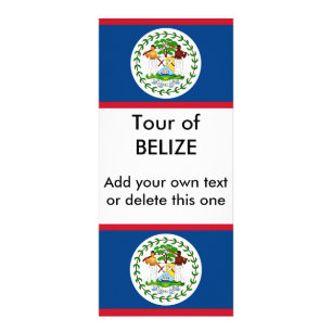 Rack Card with Flag of Belise