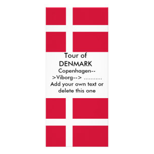 Rack Card with Flag of Denmark