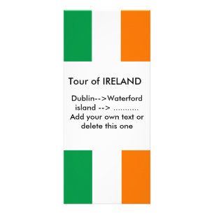 Rack Card with Flag of Ireland
