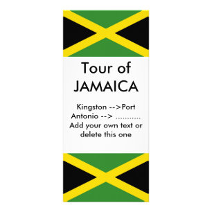 Rack Card with Flag of Jamaica